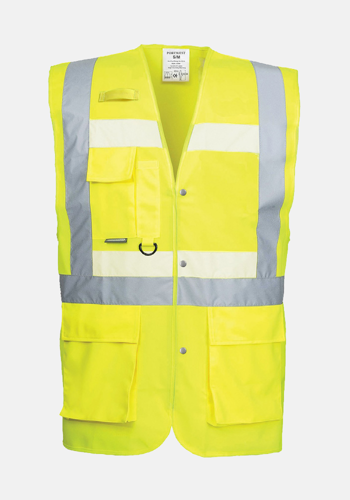 Buy Portwest Glowtex Ezee Zip Executive Vest | Safetywear Vest