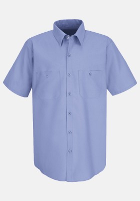 Red Kap Men’s Solid Color Short Sleeve Industrial Work Shirt 