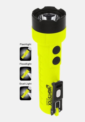 Intrinsically Safe Rechargeable Dual-Light™ Flashlight w/Dual Magnets
