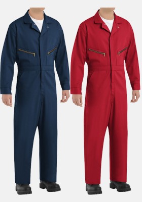 RED KAP Men’s Zip-Front Cotton Coverall