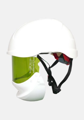 Electrician Helmet with Integrated Arc Flash Face Shield